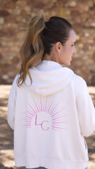 Load image into Gallery viewer, MATE the Label + LG Pink Sun Hoodie