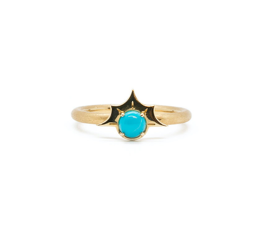 Sunburst Stackable Ring | Turquoise