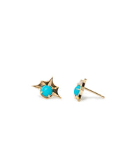 Load image into Gallery viewer, Sunburst Studs | Turquoise